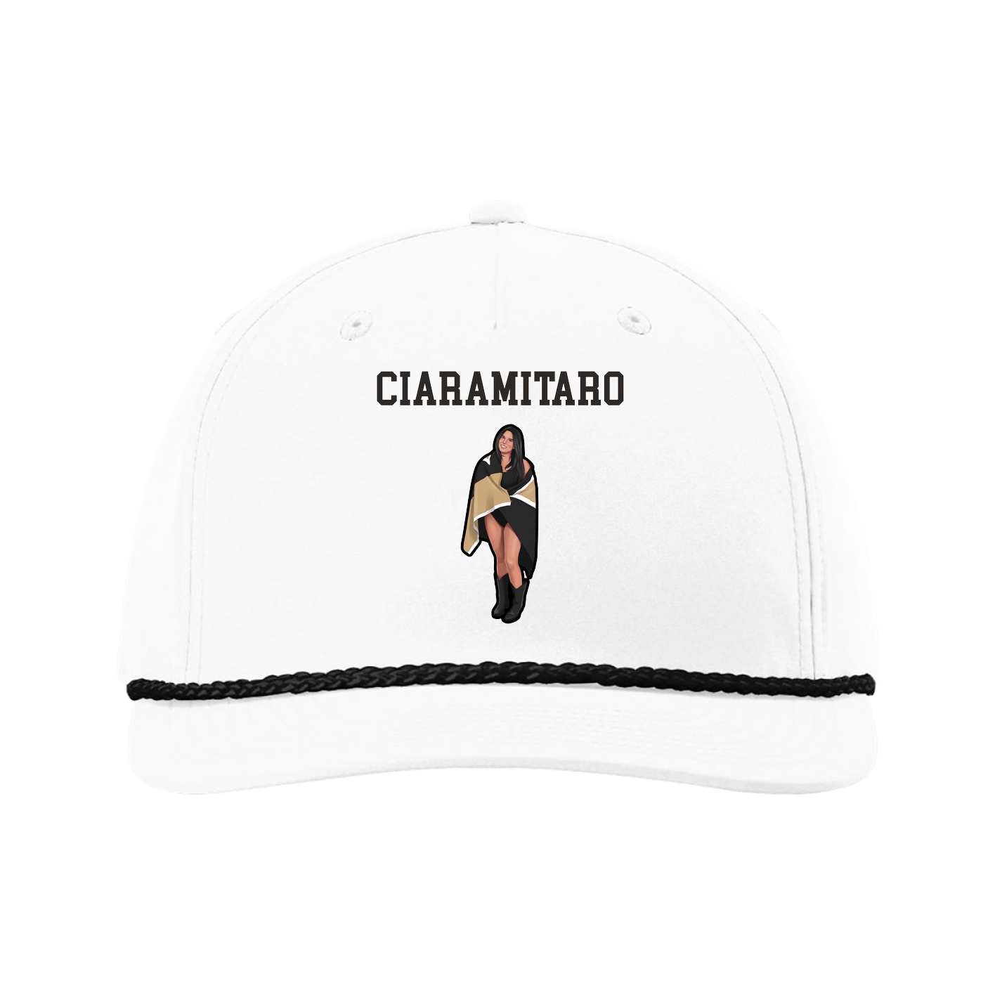 Five-Panel Classic Rope Cap — Shirsey in White