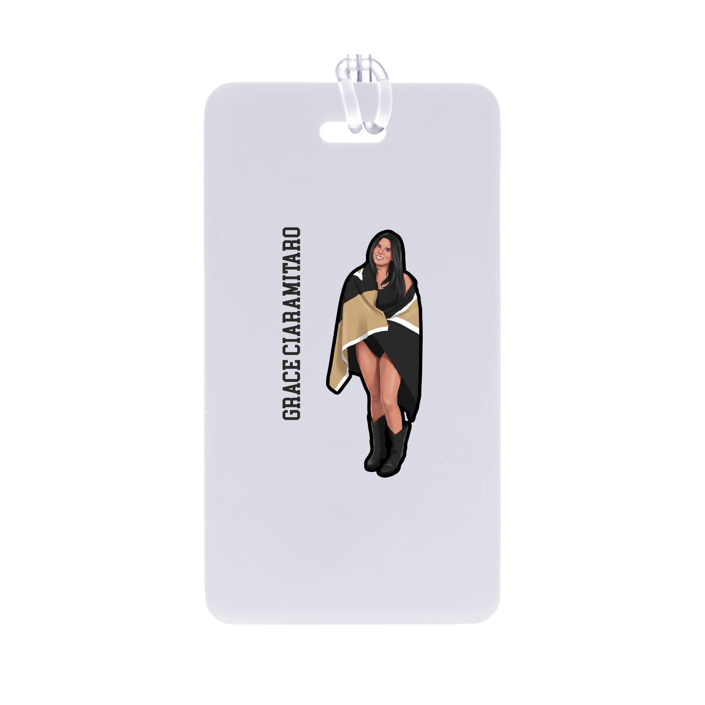 Bag Tag — Name Vertical in Classic
