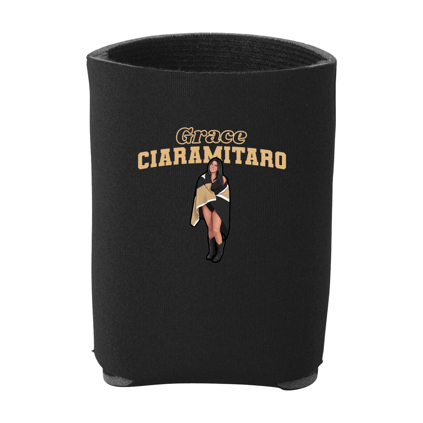 Can Holder — Name Arch in Black