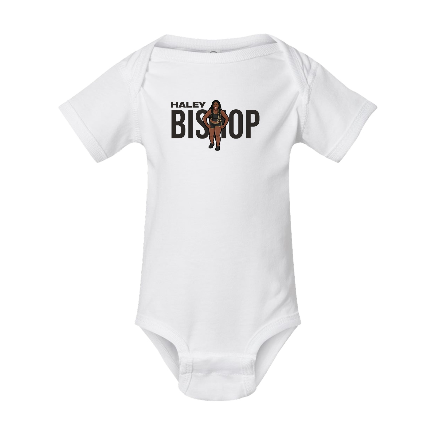 Baby Onesie — Player Name in White