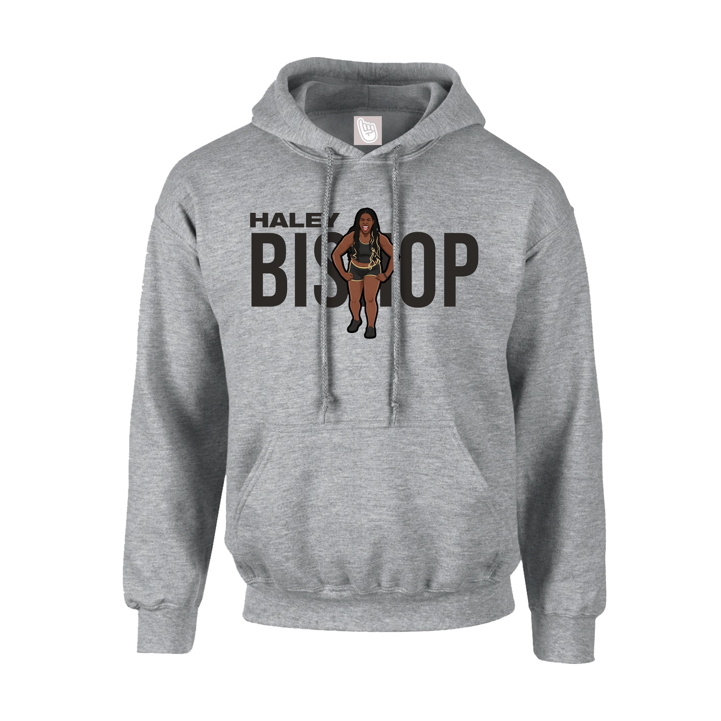Youth Hoodie — Player Name in Grey
