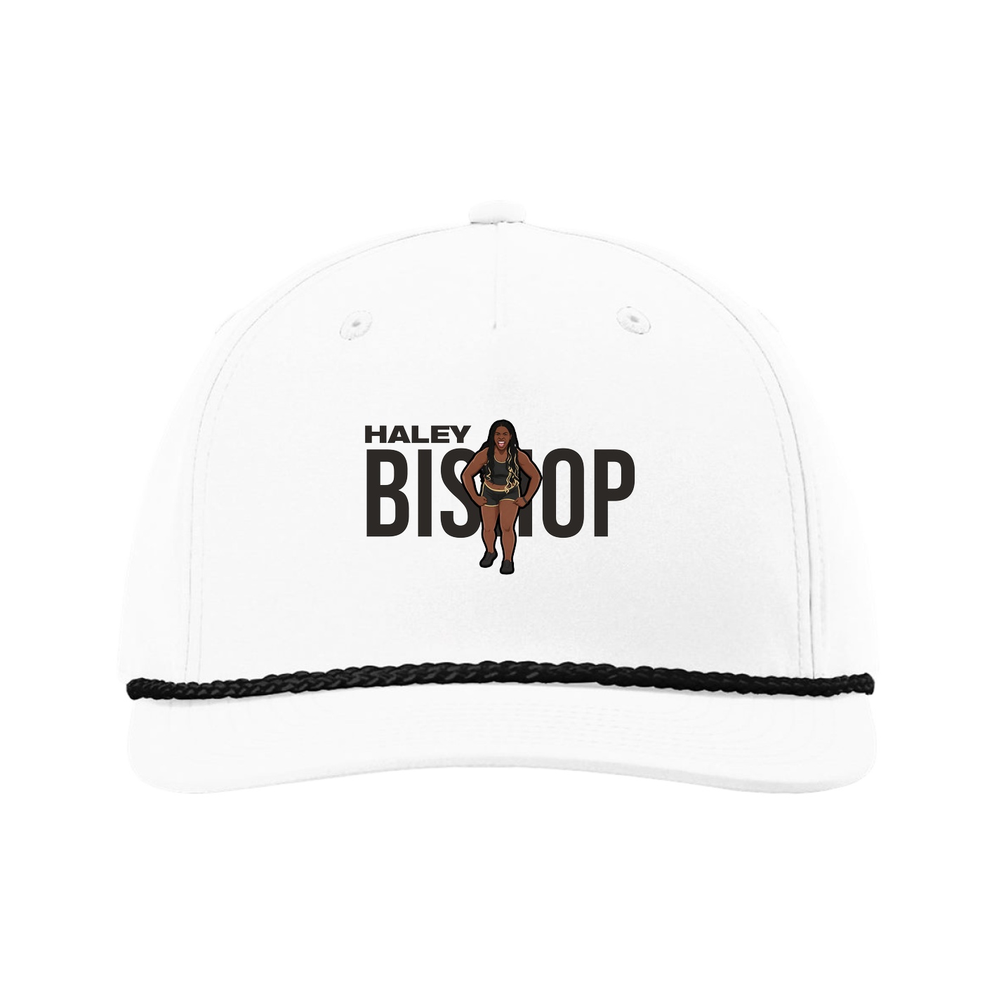 Five-Panel Classic Rope Cap — Player Name in White