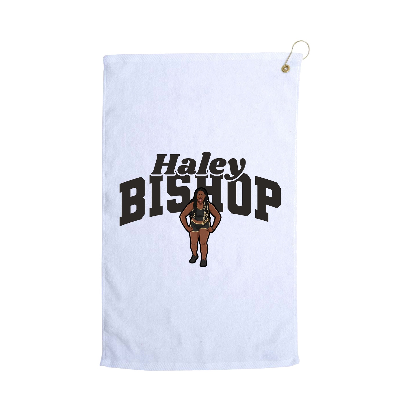 Golf Towel — Signature Arch in White