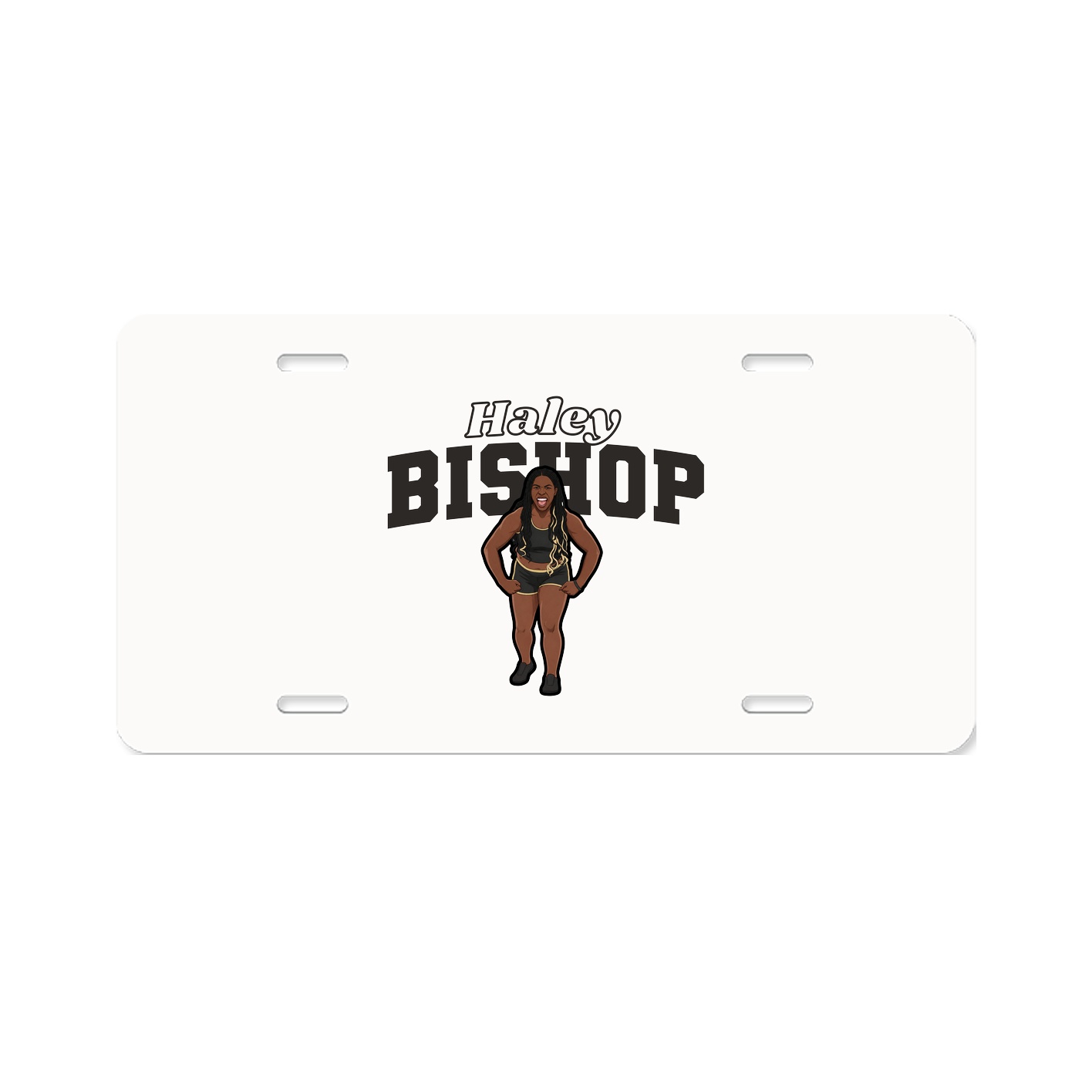 License Plate — Name Arch in Classic