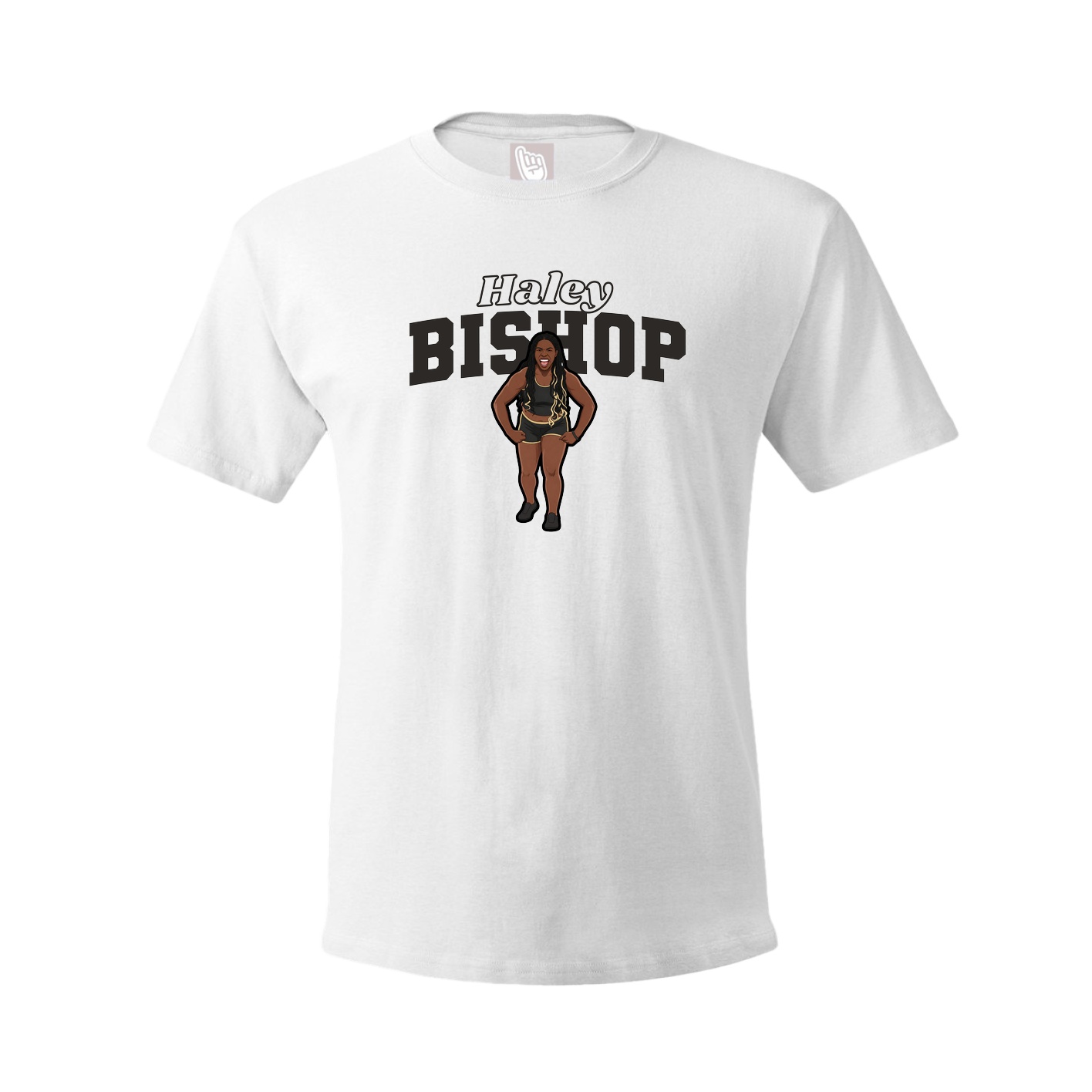Youth Tee — Name Arch in White