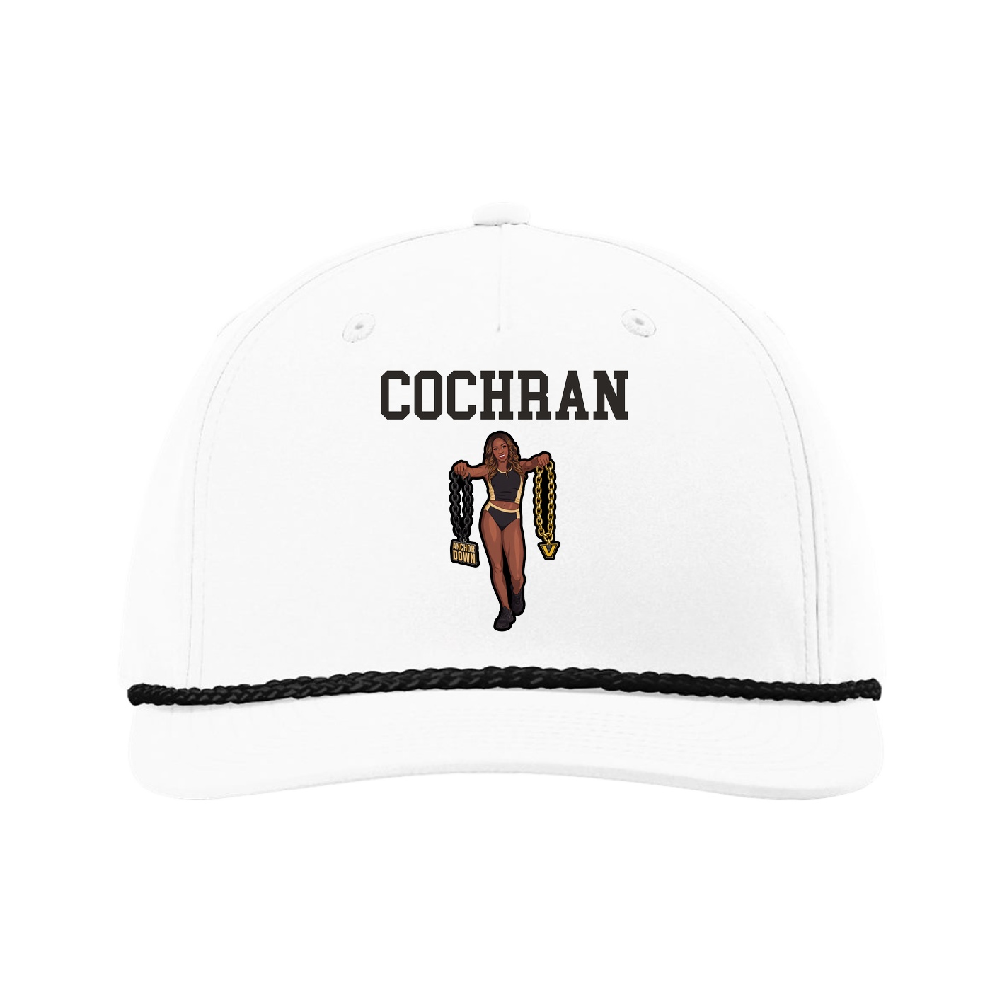 Five-Panel Classic Rope Cap — Shirsey in White