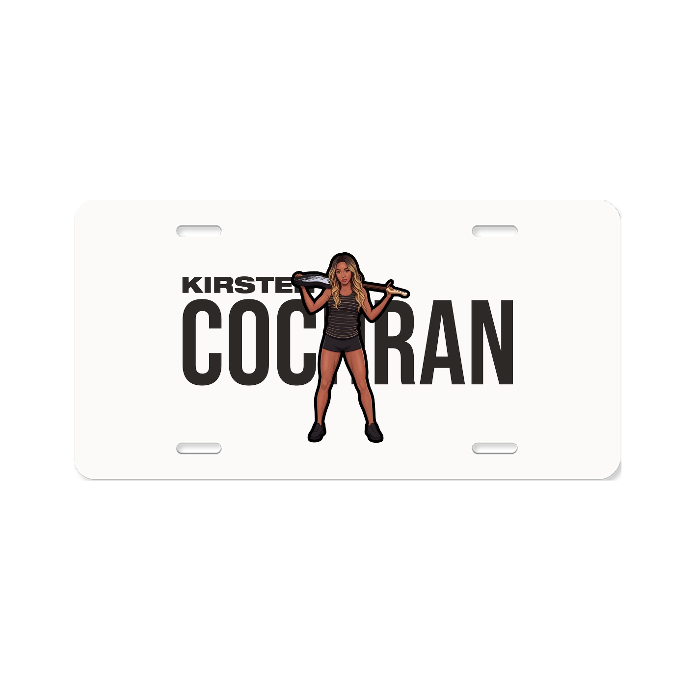 License Plate — Player Name in Classic