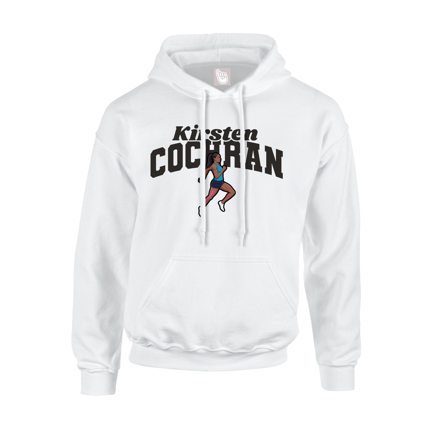 Hoodie — Signature Arch in White