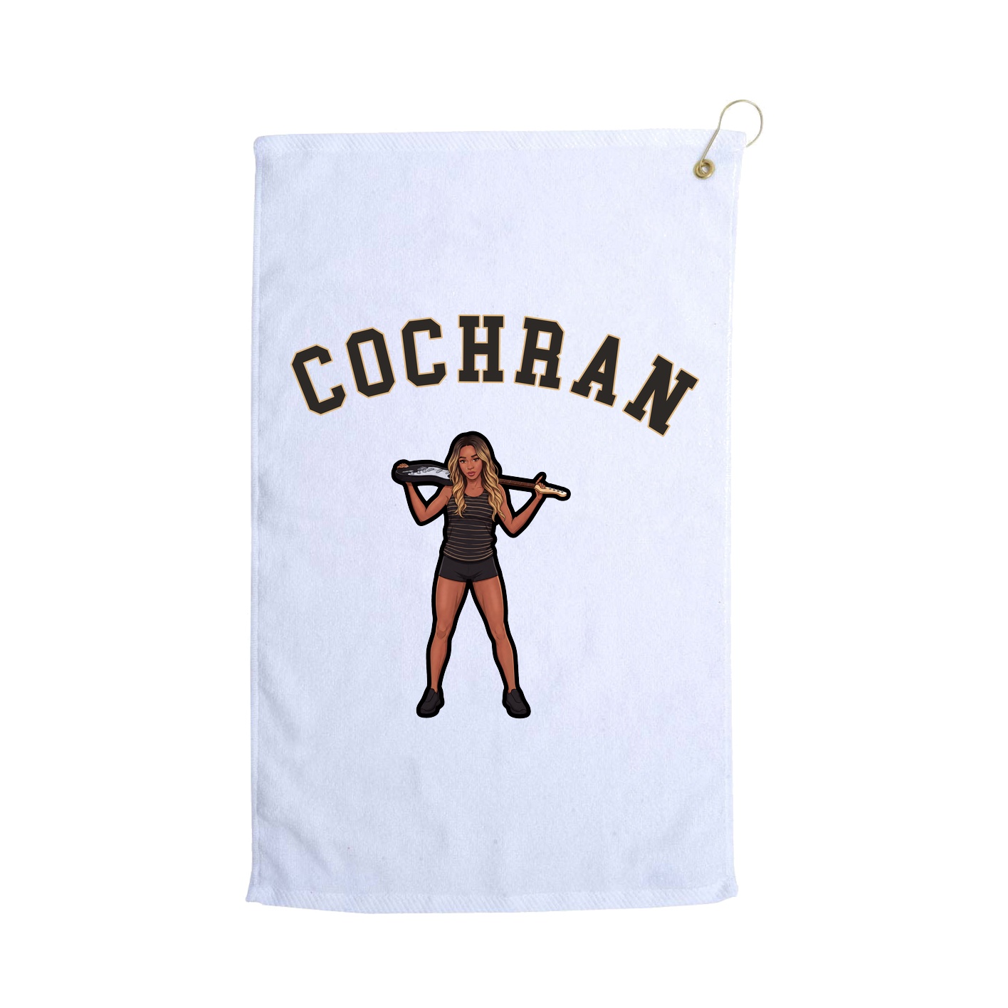 Golf Towel — Shirsey Arch in White
