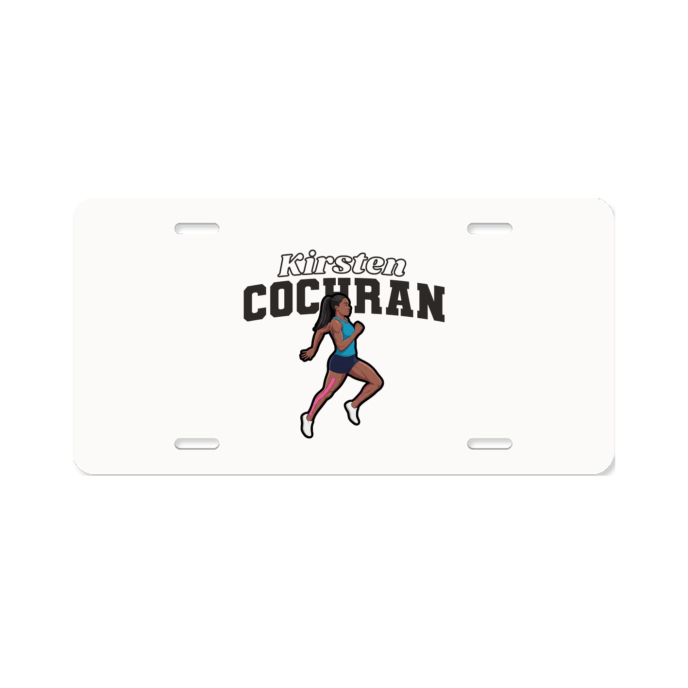 License Plate — Name Arch in Classic