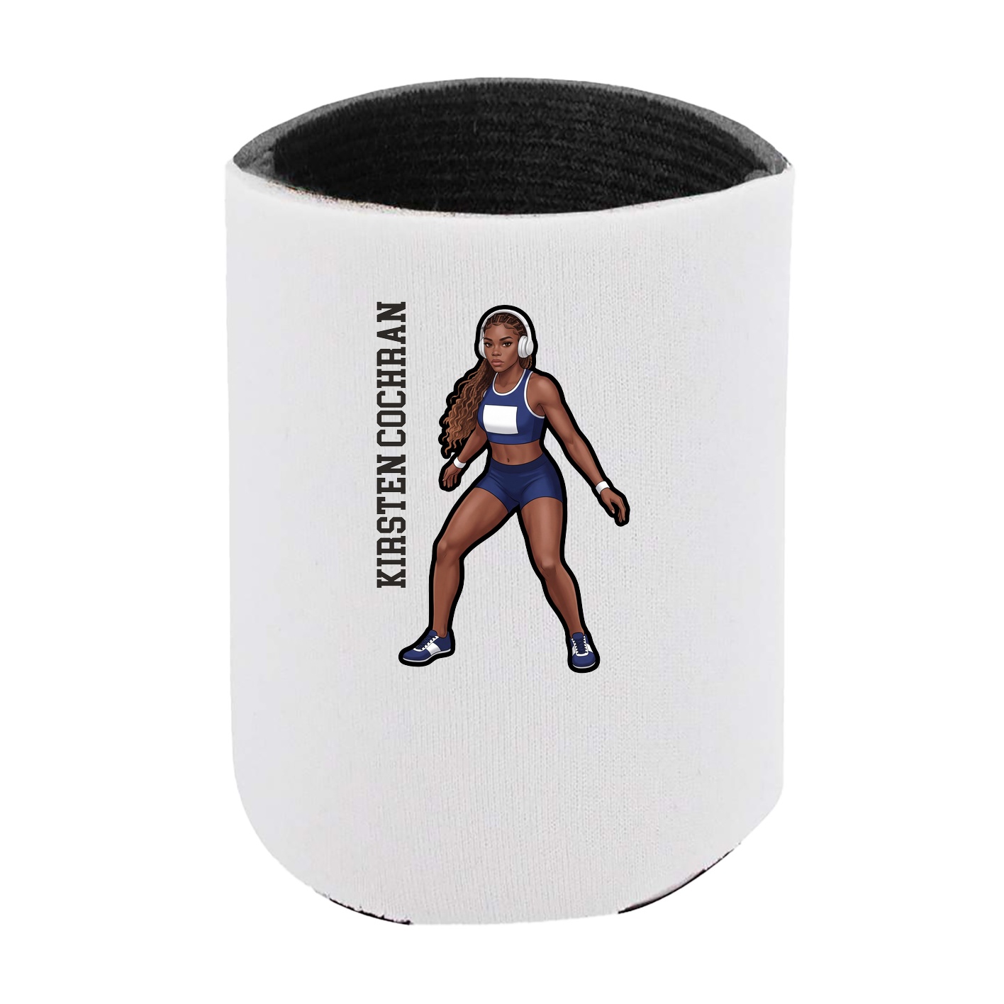 Can Holder — Name Vertical in White