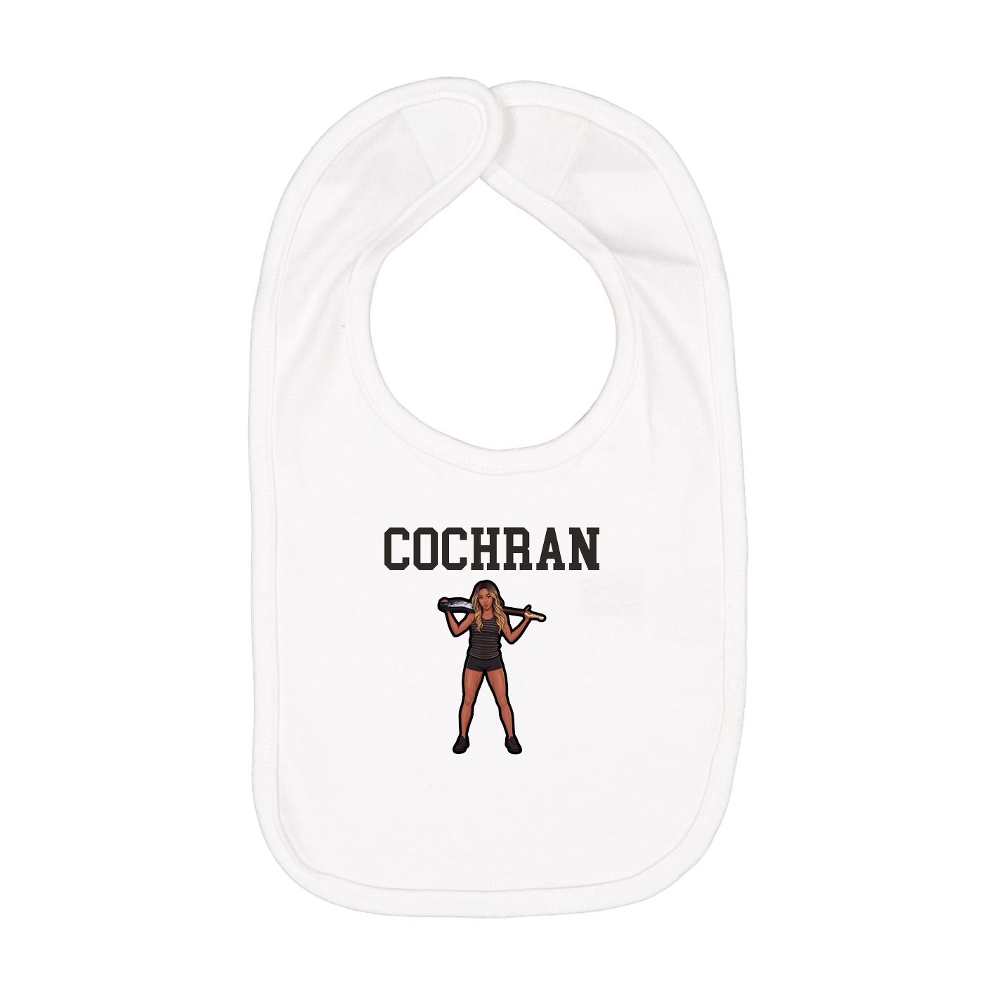 Infant Bib — Shirsey in White