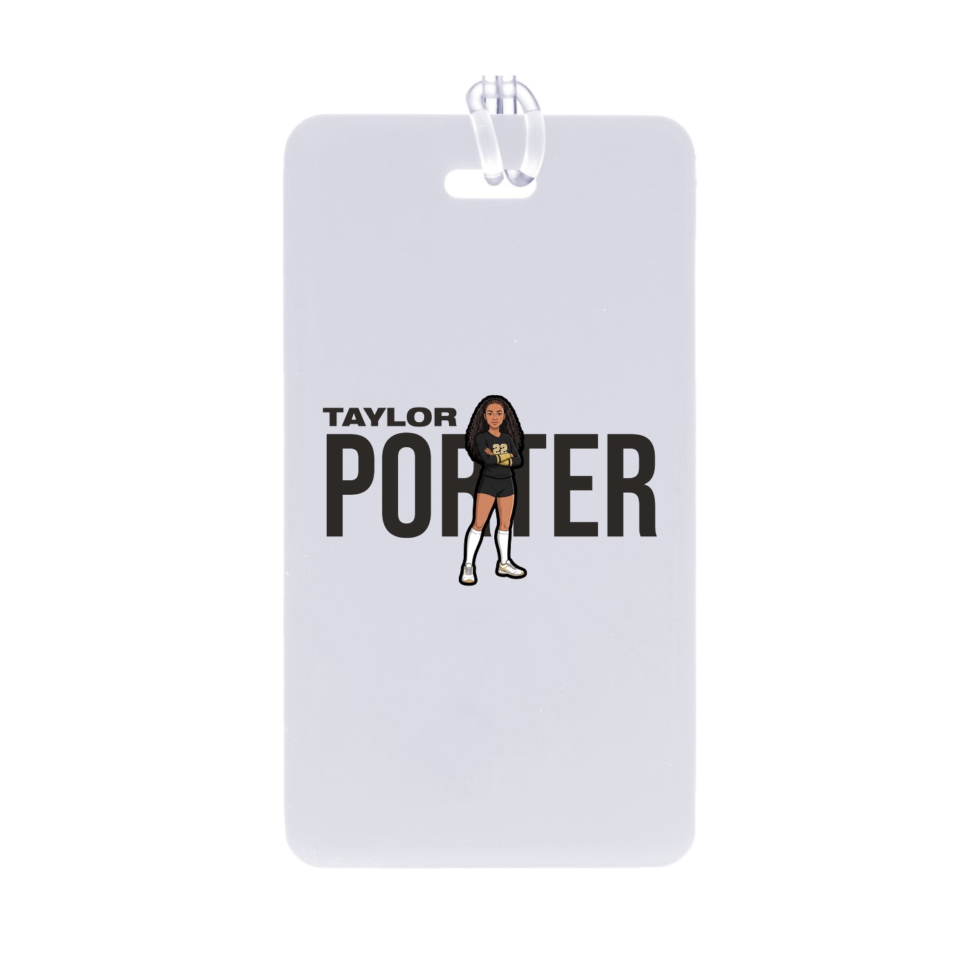 Bag Tag — Player Name in Classic