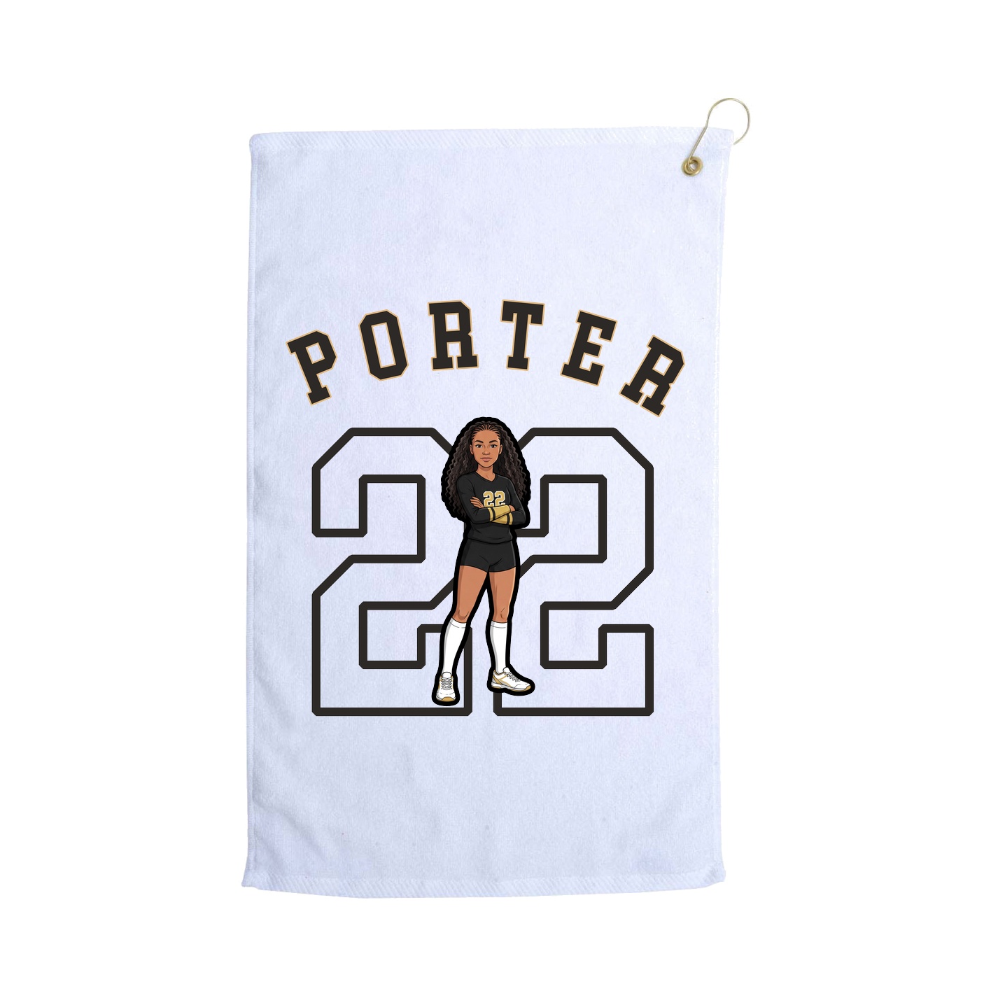 Golf Towel — Shirsey Arch in White