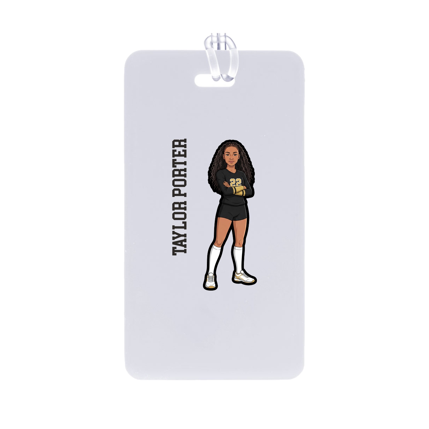 Bag Tag — Name Vertical in Classic