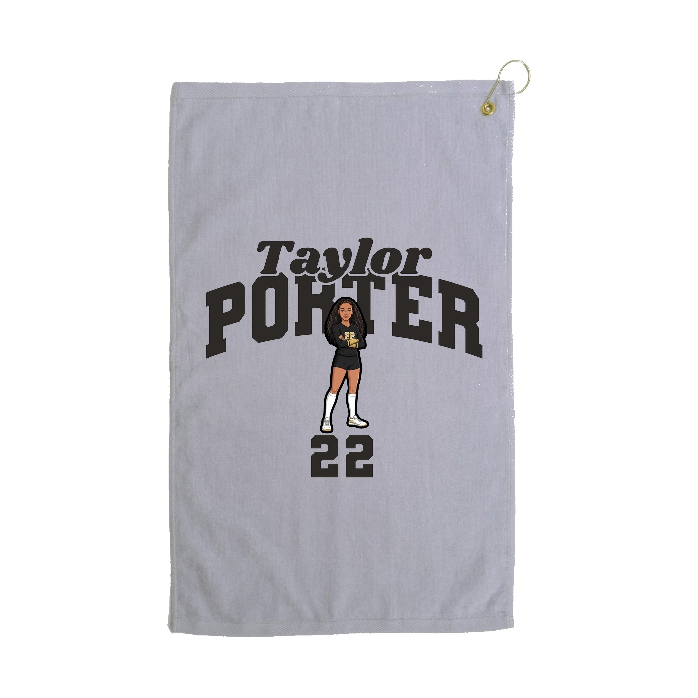 Golf Towel — Signature Arch in Grey