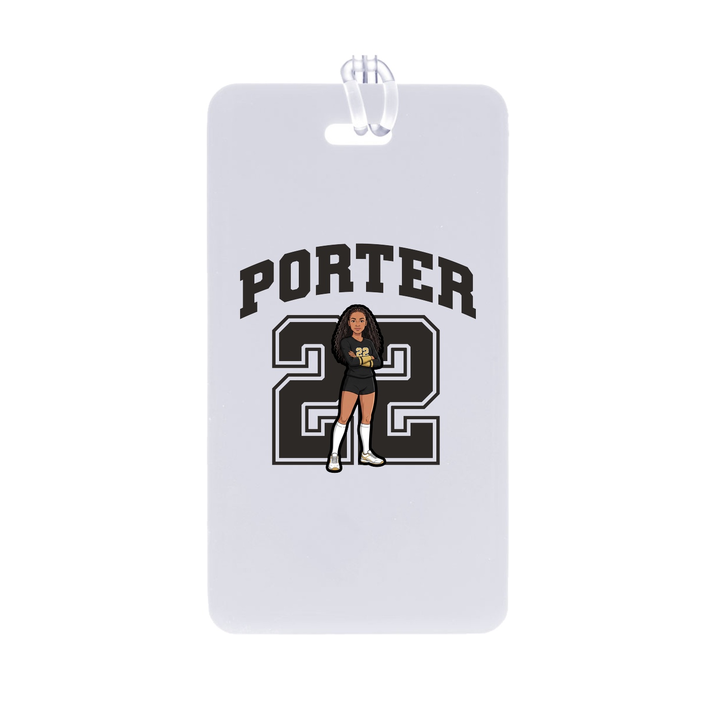 Bag Tag — Number in Classic