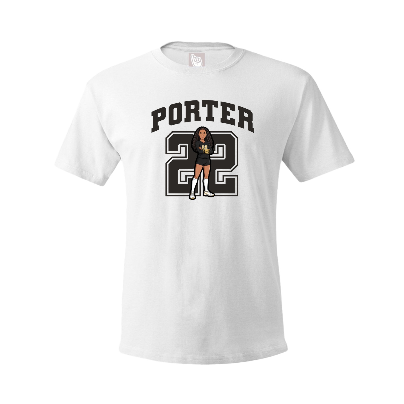 Tee — Number in White
