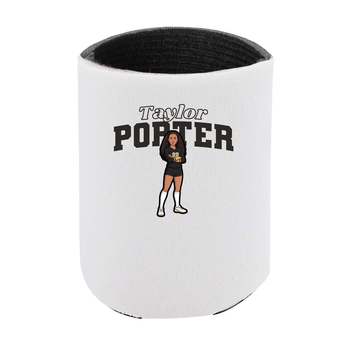 Can Holder — Name Arch in White