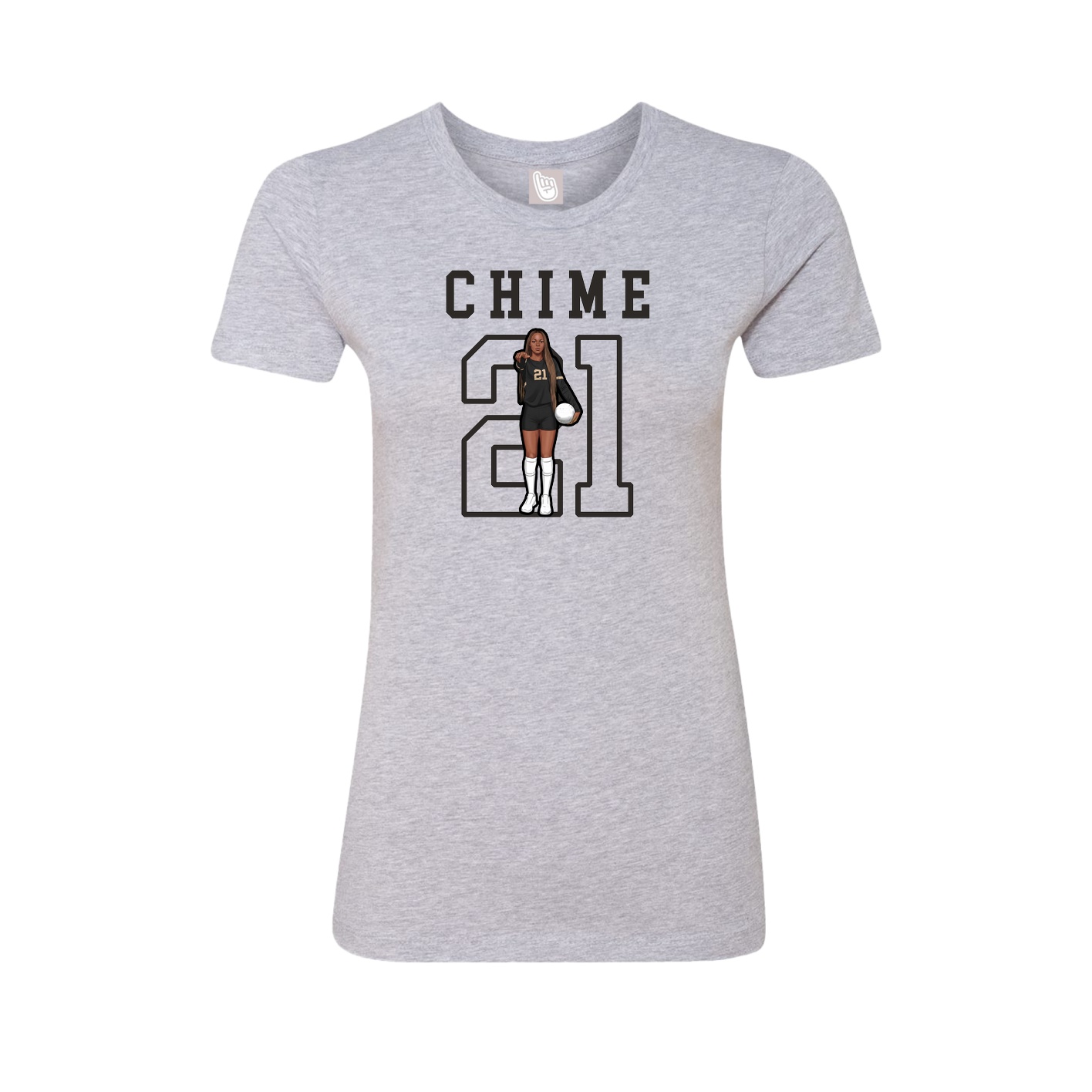 Fitted Women's Tee — Shirsey in Grey