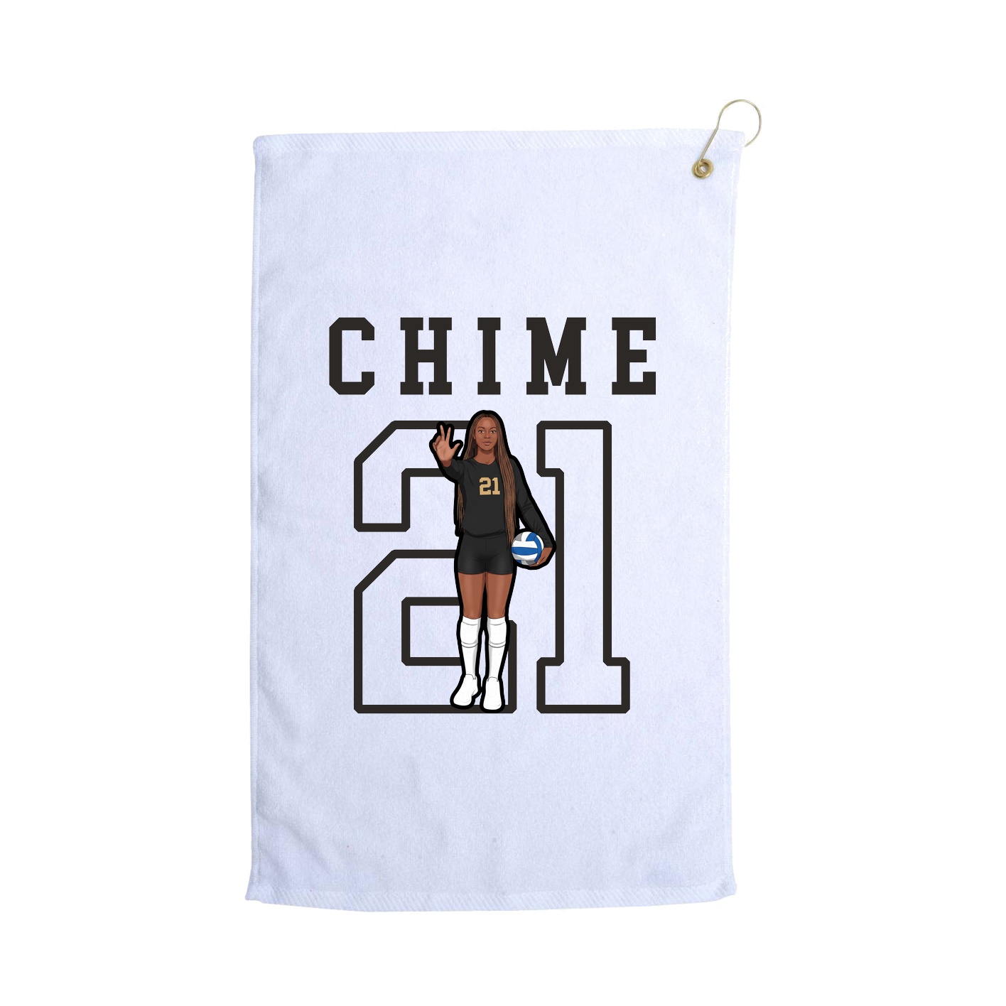 Golf Towel — Shirsey in White