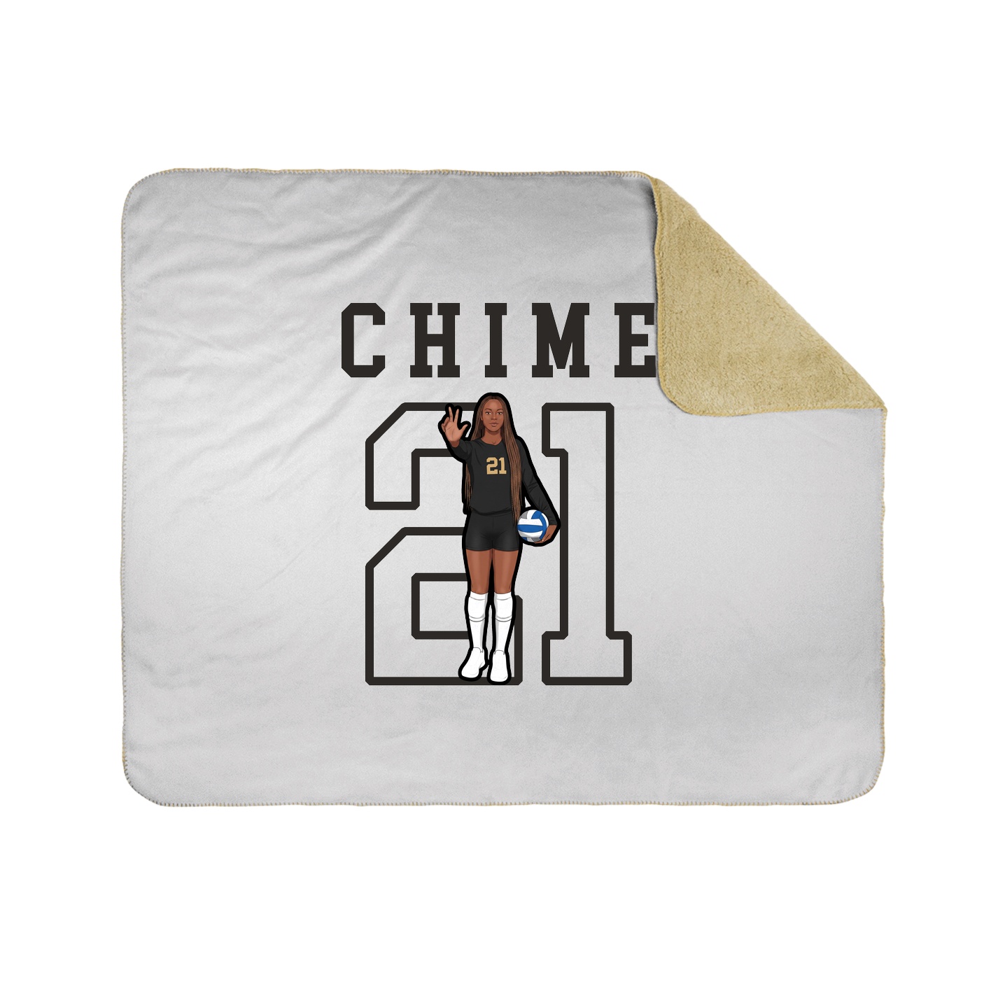 Throw Blanket — Shirsey in White