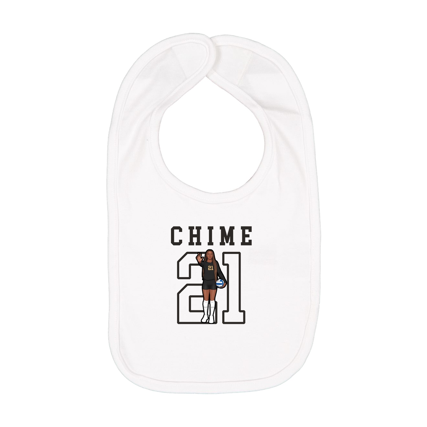 Infant Bib — Shirsey in White