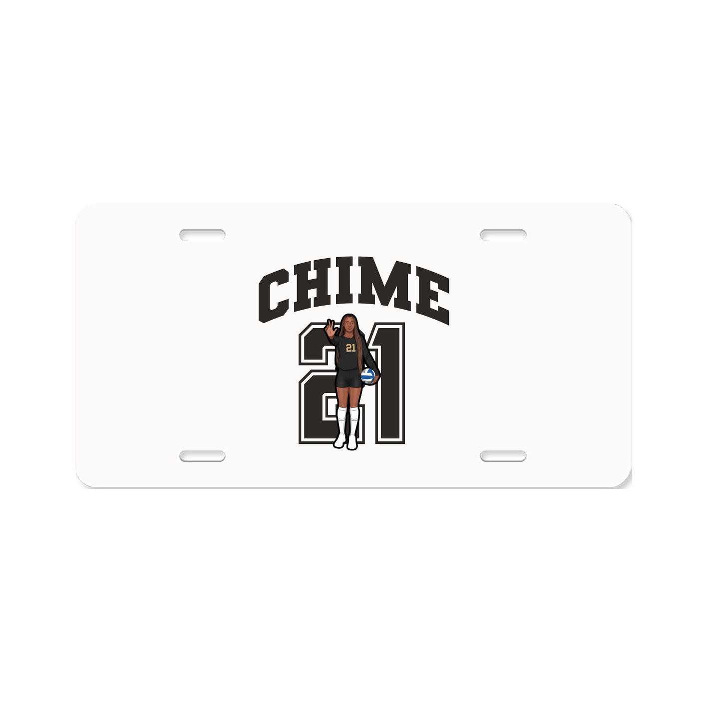 License Plate — Number in Classic
