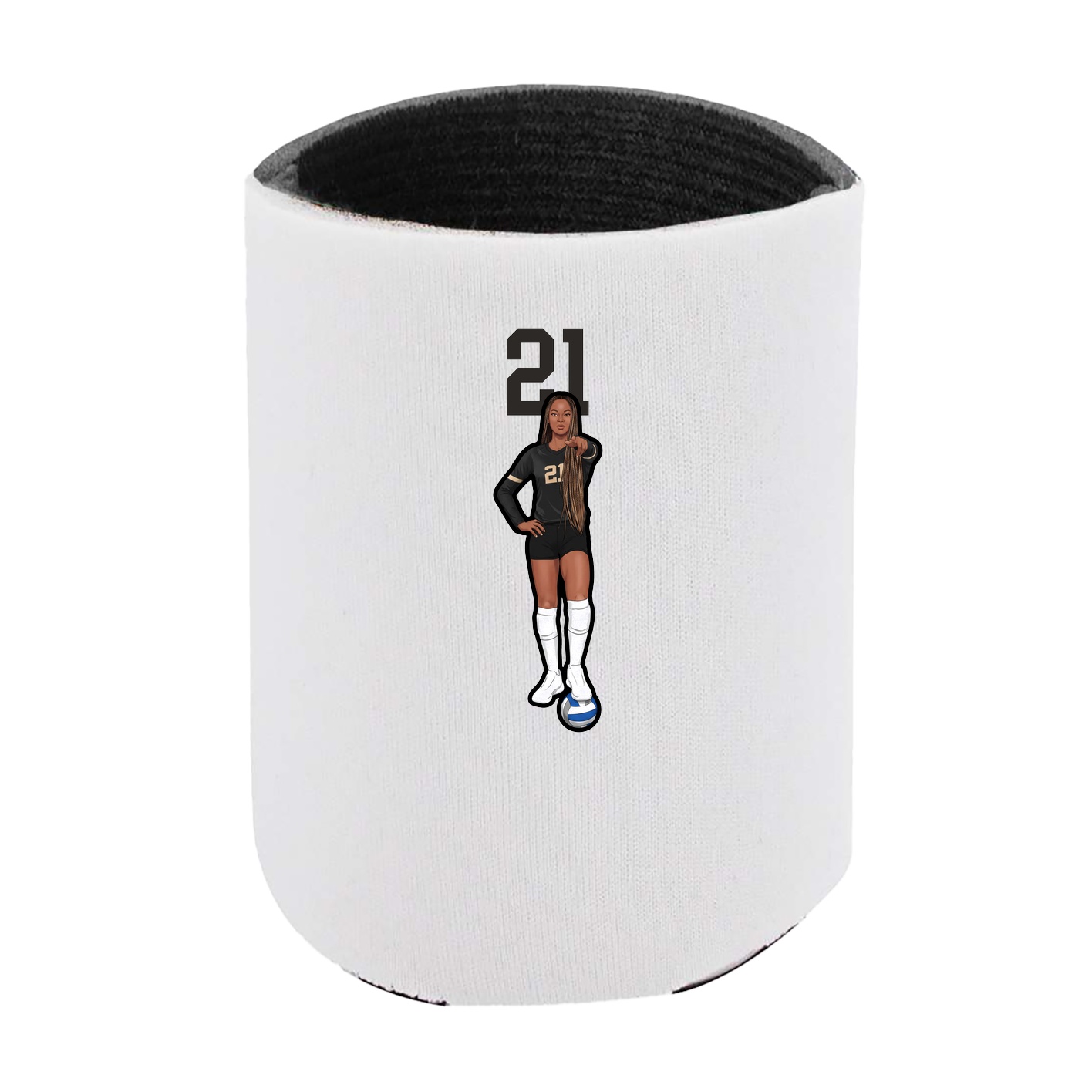Can Holder — Number Top in White