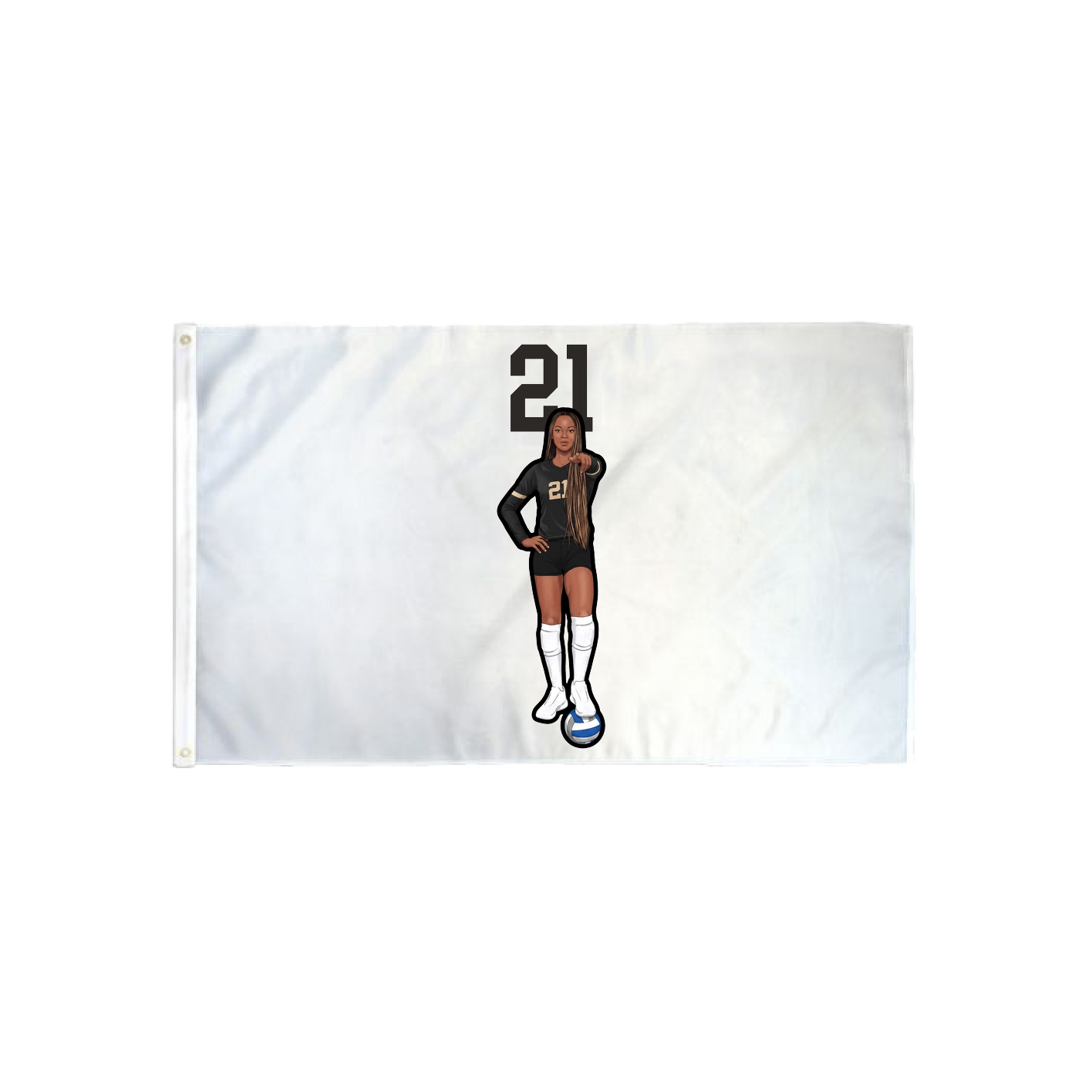 3x5 Flag — Number Top in Classic