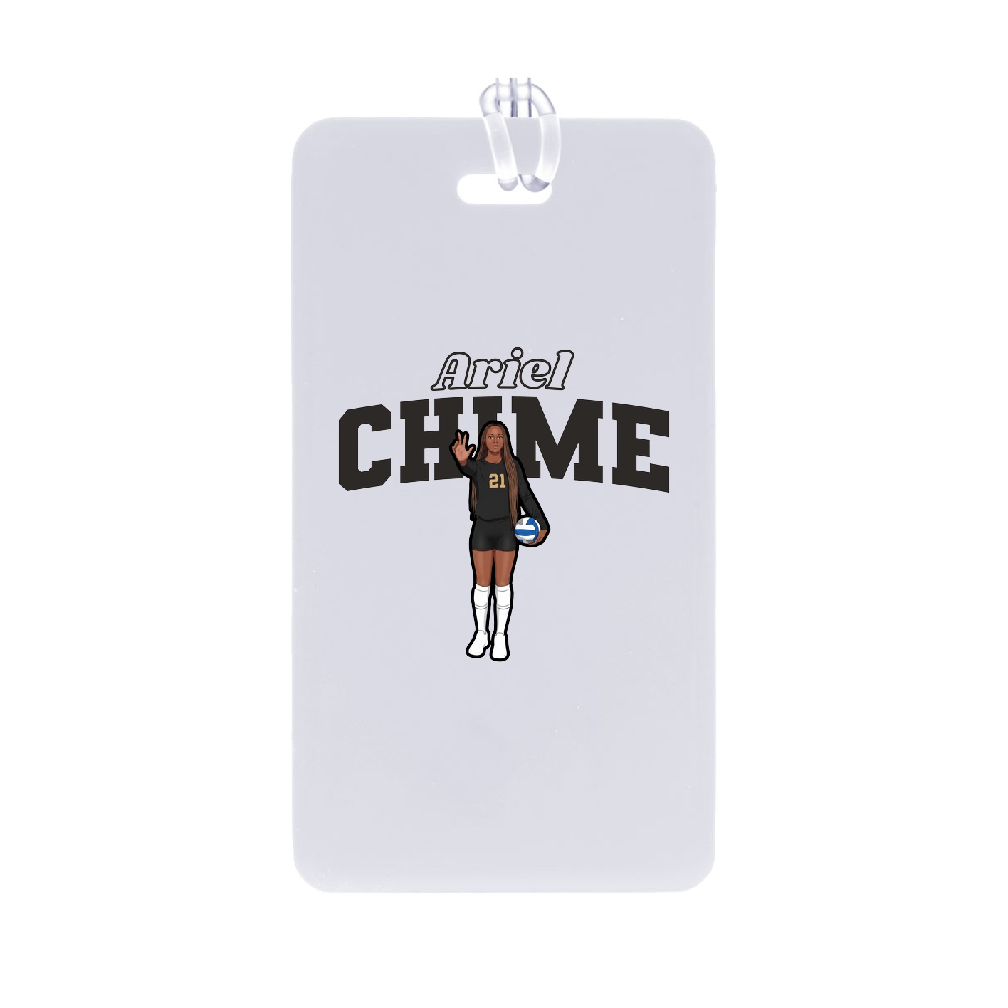 Bag Tag — Name Arch in Classic