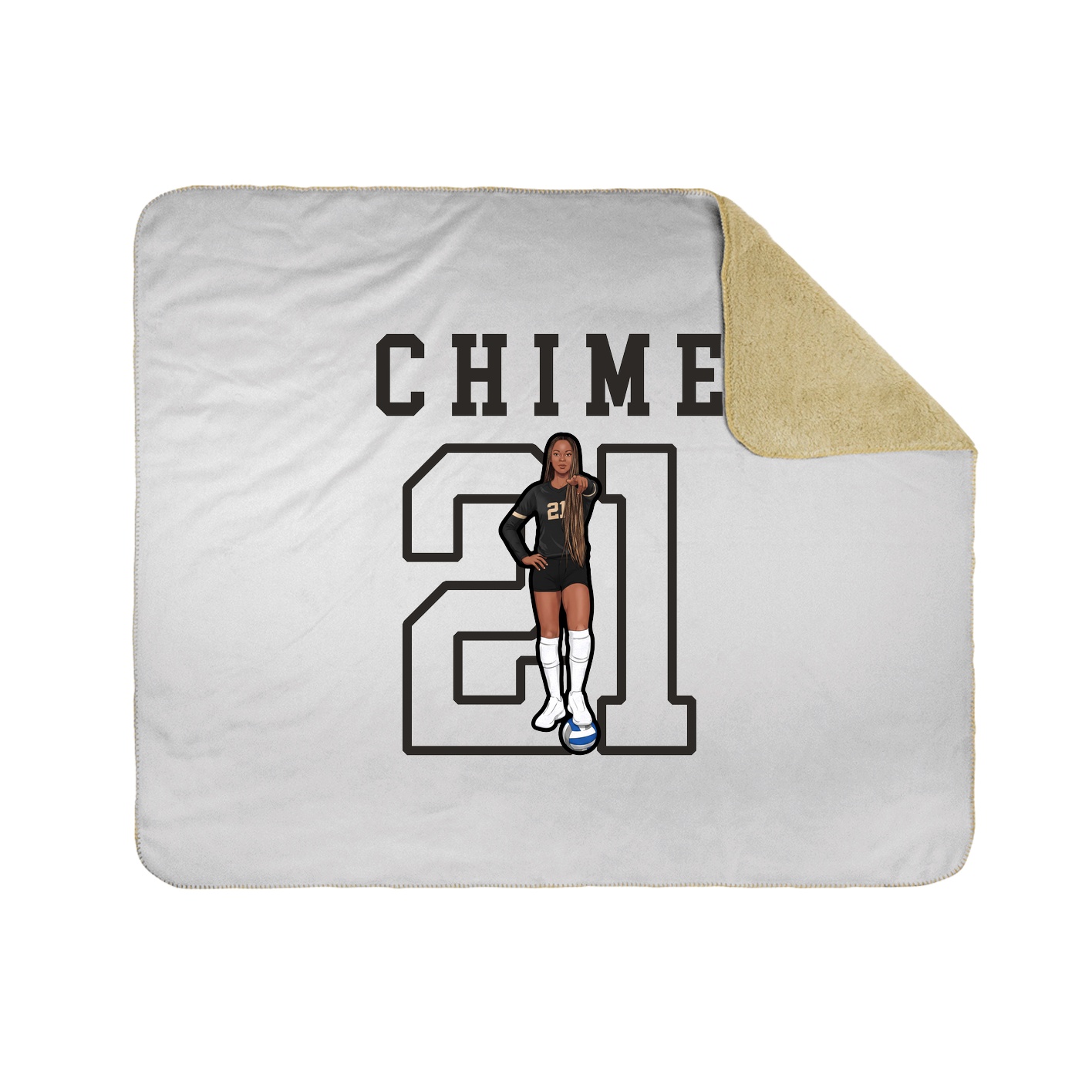 Throw Blanket — Shirsey in White