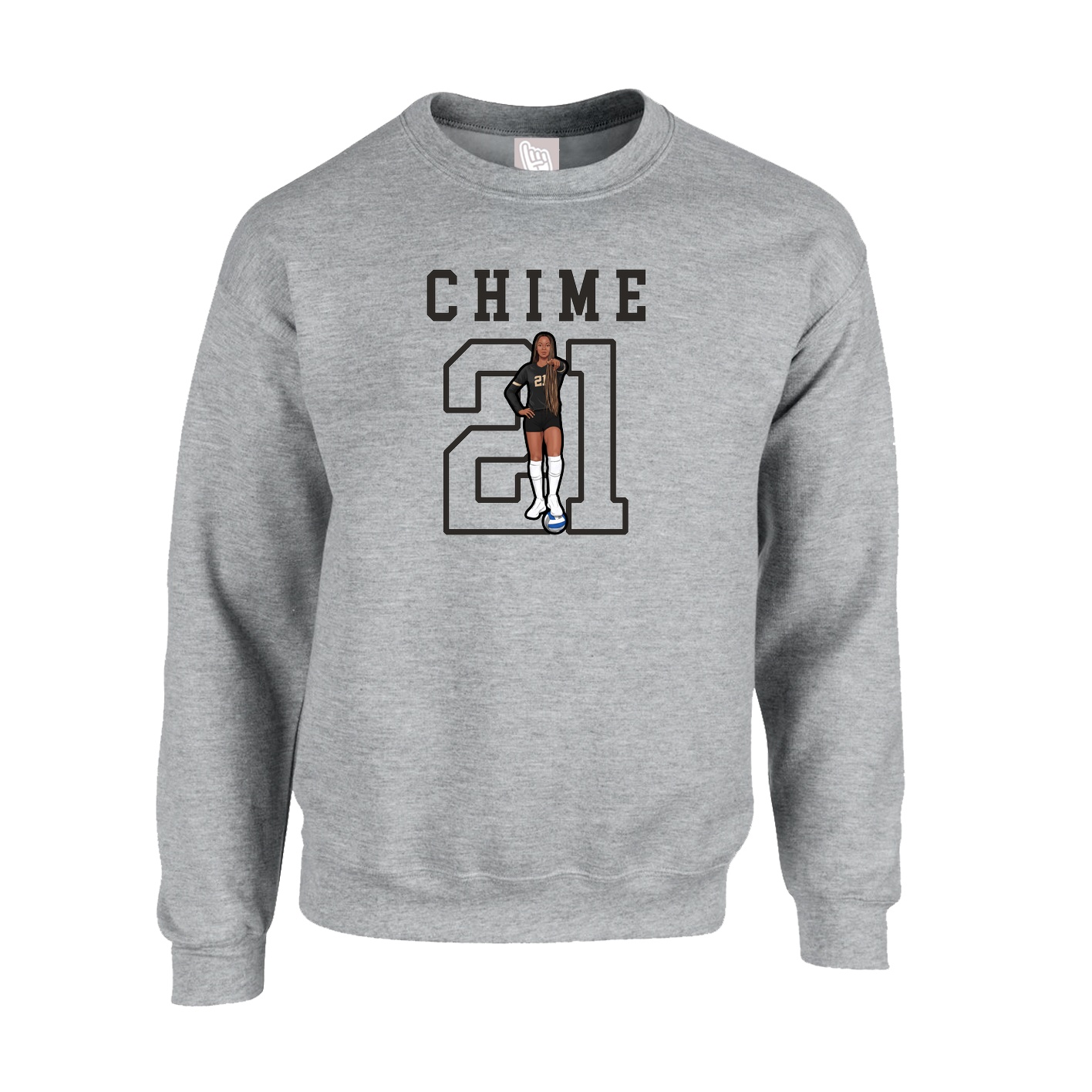 Fleece Crew — Shirsey in Grey