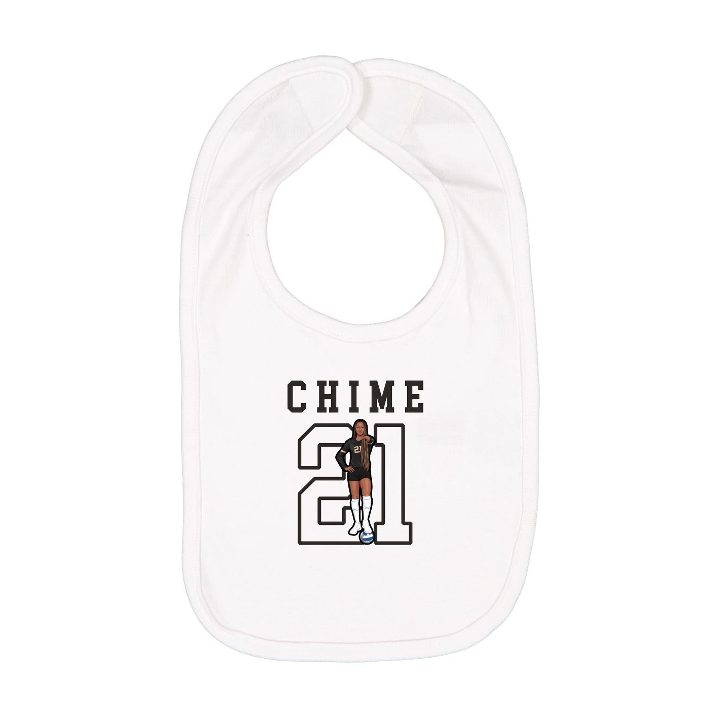 Infant Bib — Shirsey in White