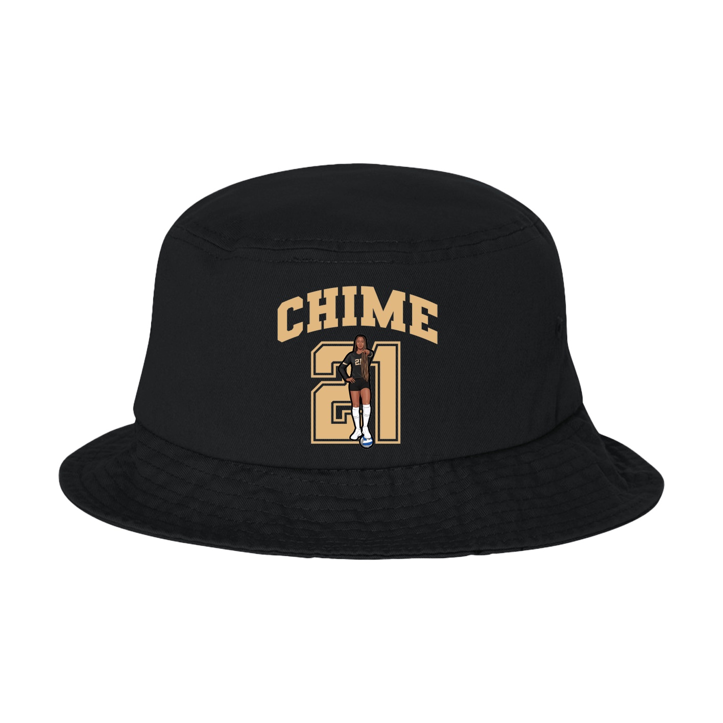 Bucket Cap — Number in Black