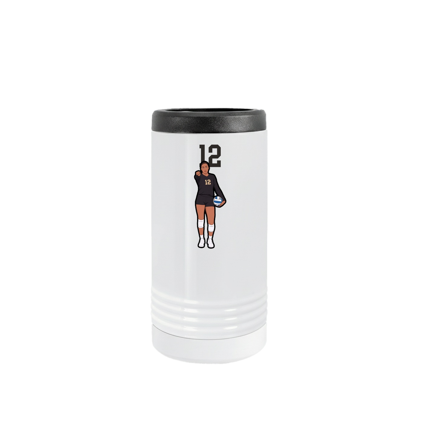Slim Beverage Holder — Number Top in White