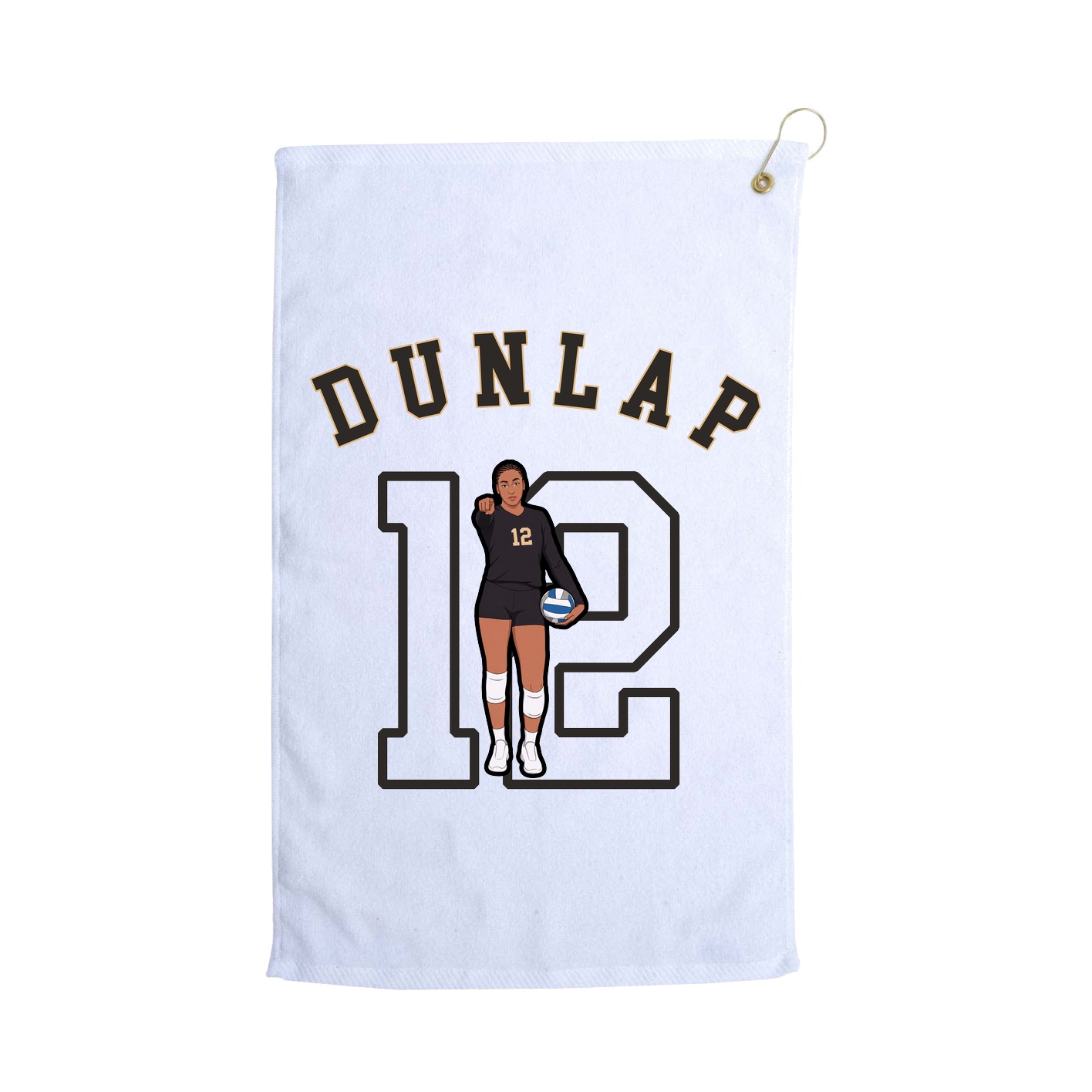 Golf Towel — Shirsey Arch in White