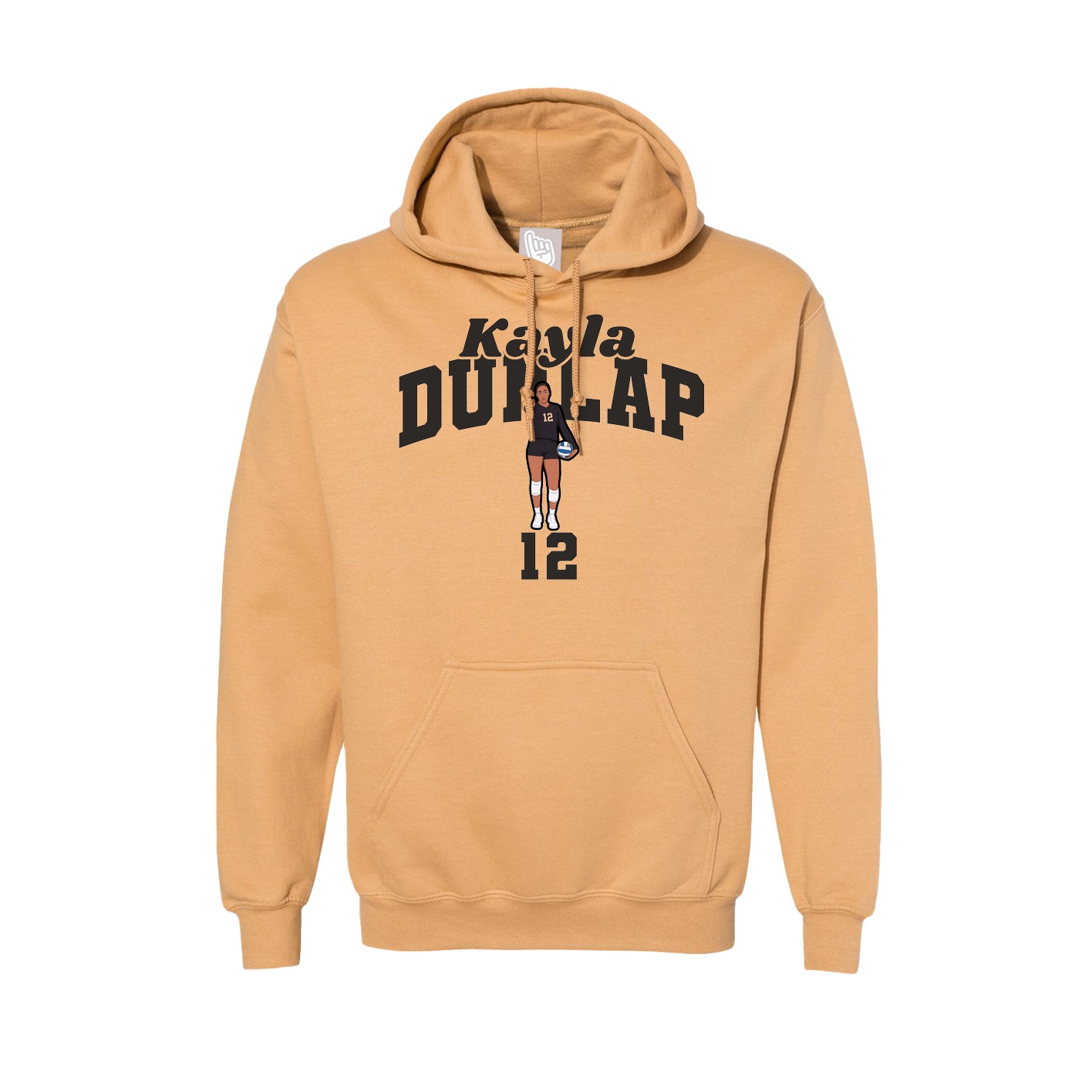 Hoodie — Signature Arch in Vegas Gold