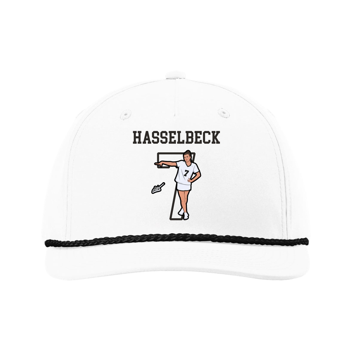 Five-Panel Classic Rope Cap — Shirsey in White