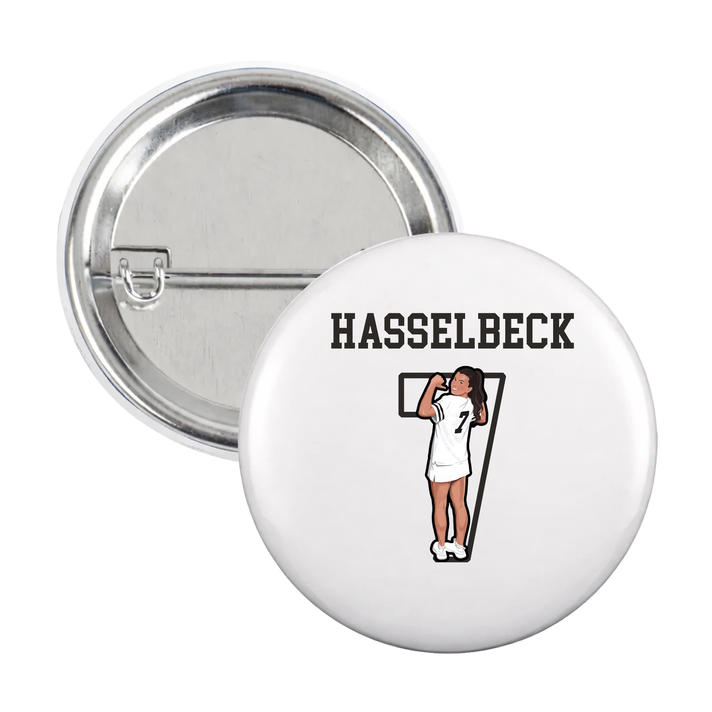 Game Day Button — Shirsey in White