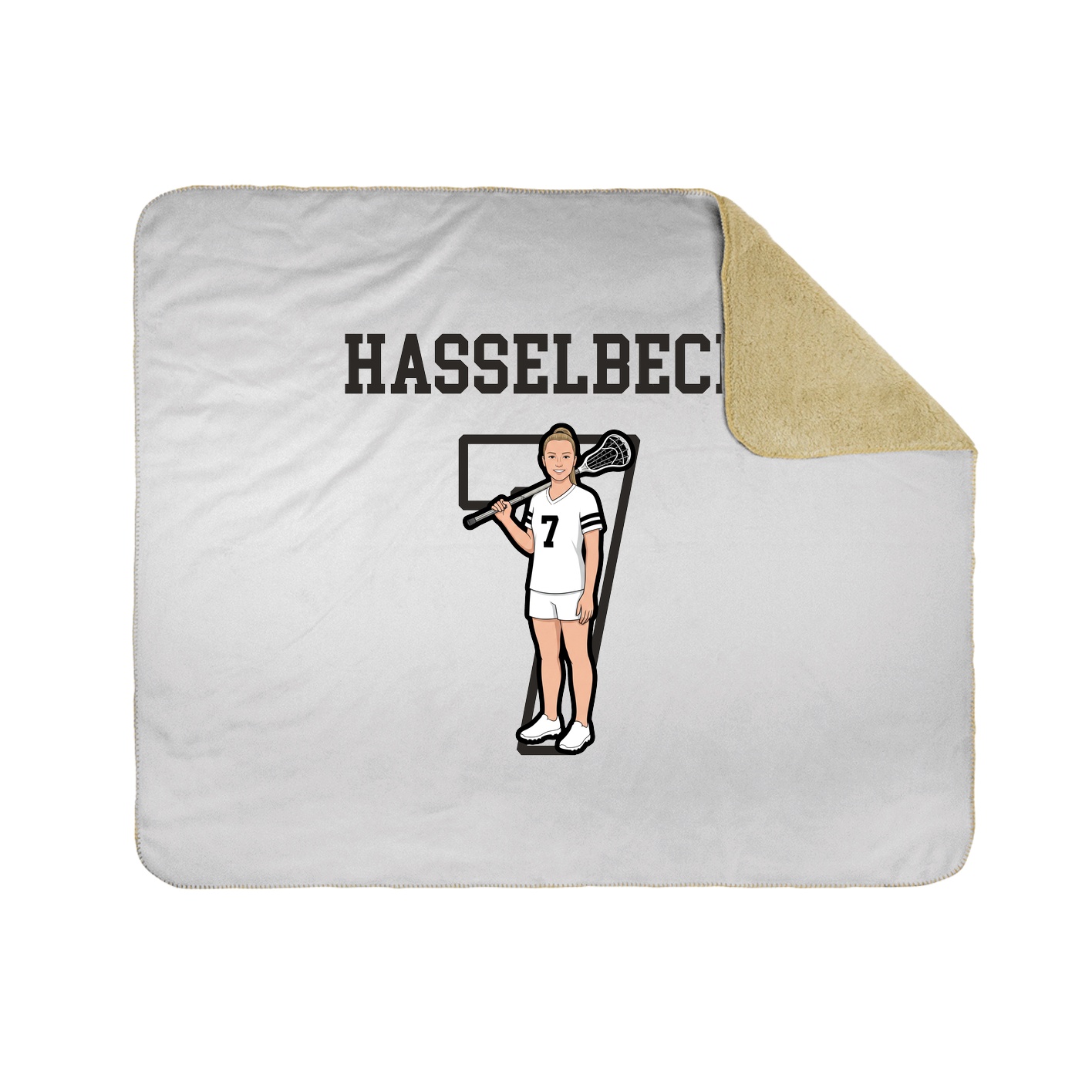 Throw Blanket — Shirsey in White