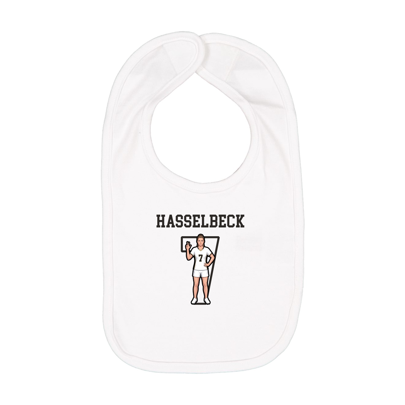 Infant Bib — Shirsey in White