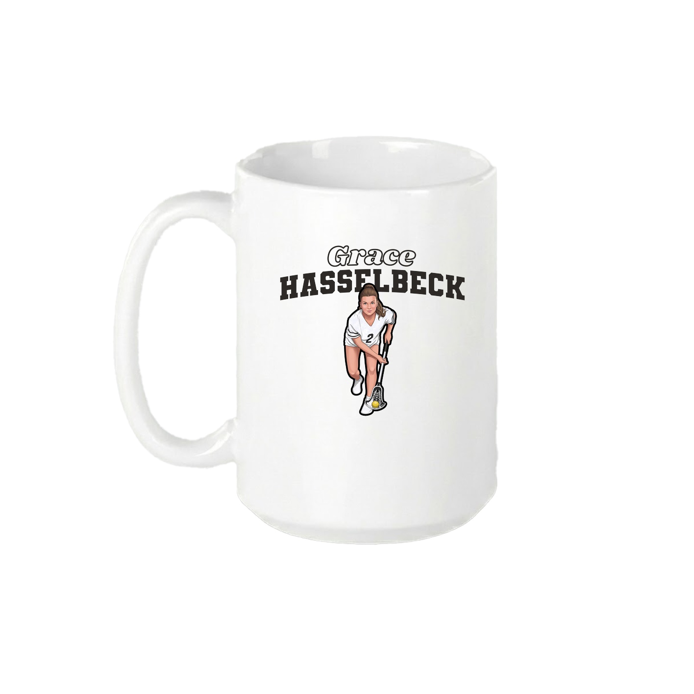 15oz Coffee Mug — Name Arch in White