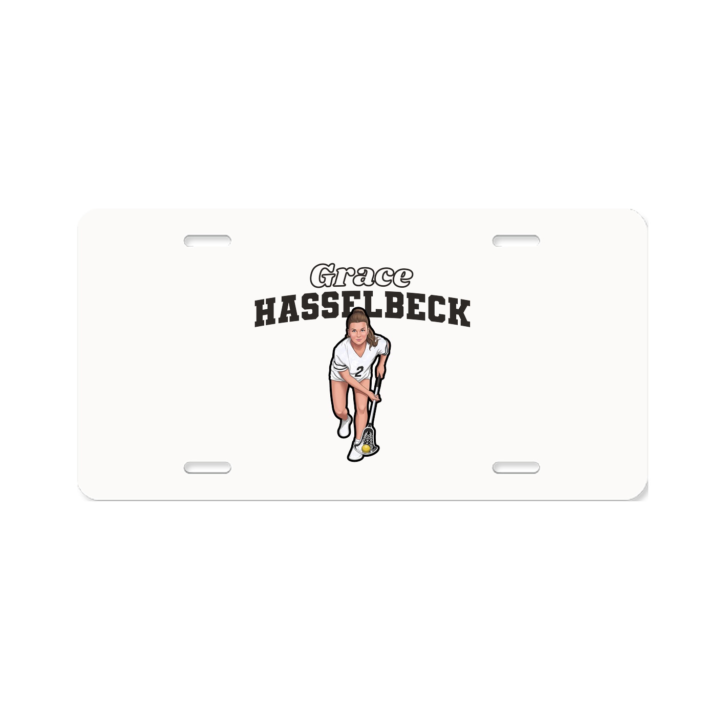 License Plate — Name Arch in Classic