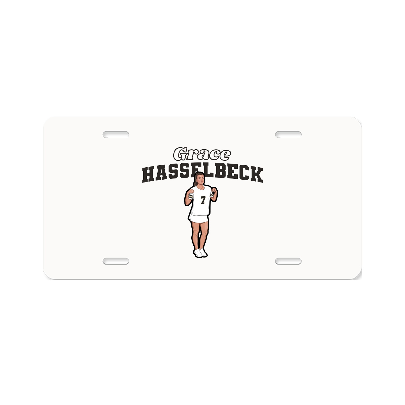 License Plate — Name Arch in Classic