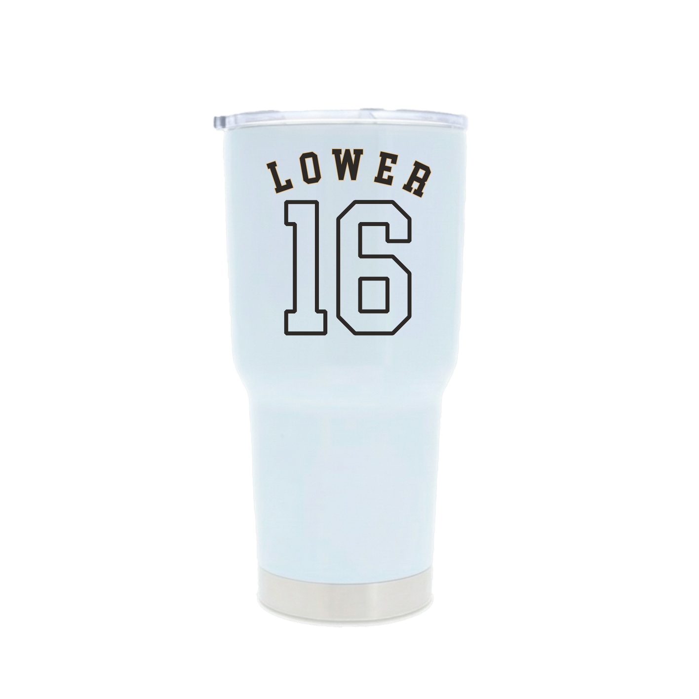 30oz Stainless Steel Tumbler — Shirsey Arch in White