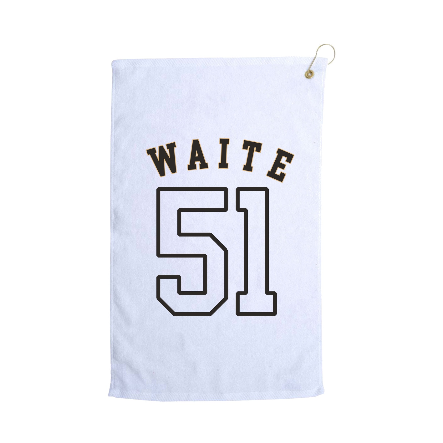 Golf Towel — Shirsey Arch in White