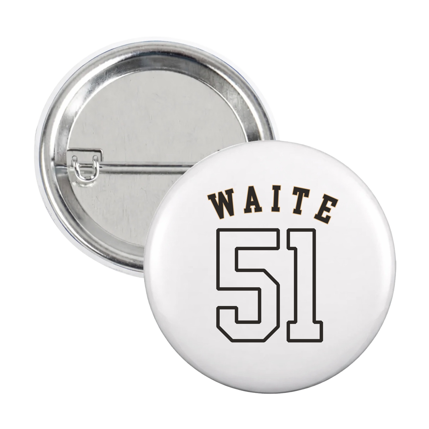 Game Day Button — Shirsey Arch in White