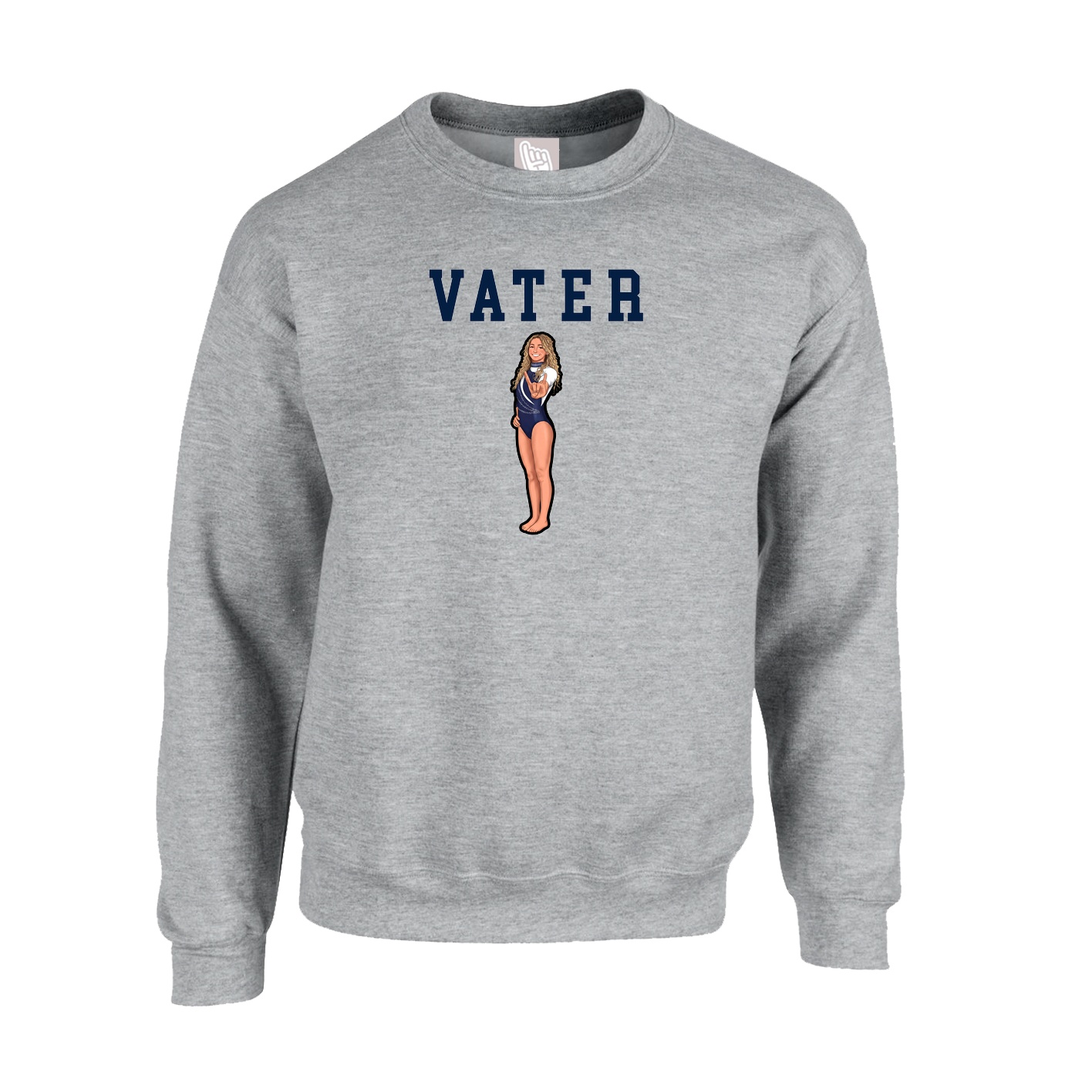 Fleece Crew — Shirsey in Grey