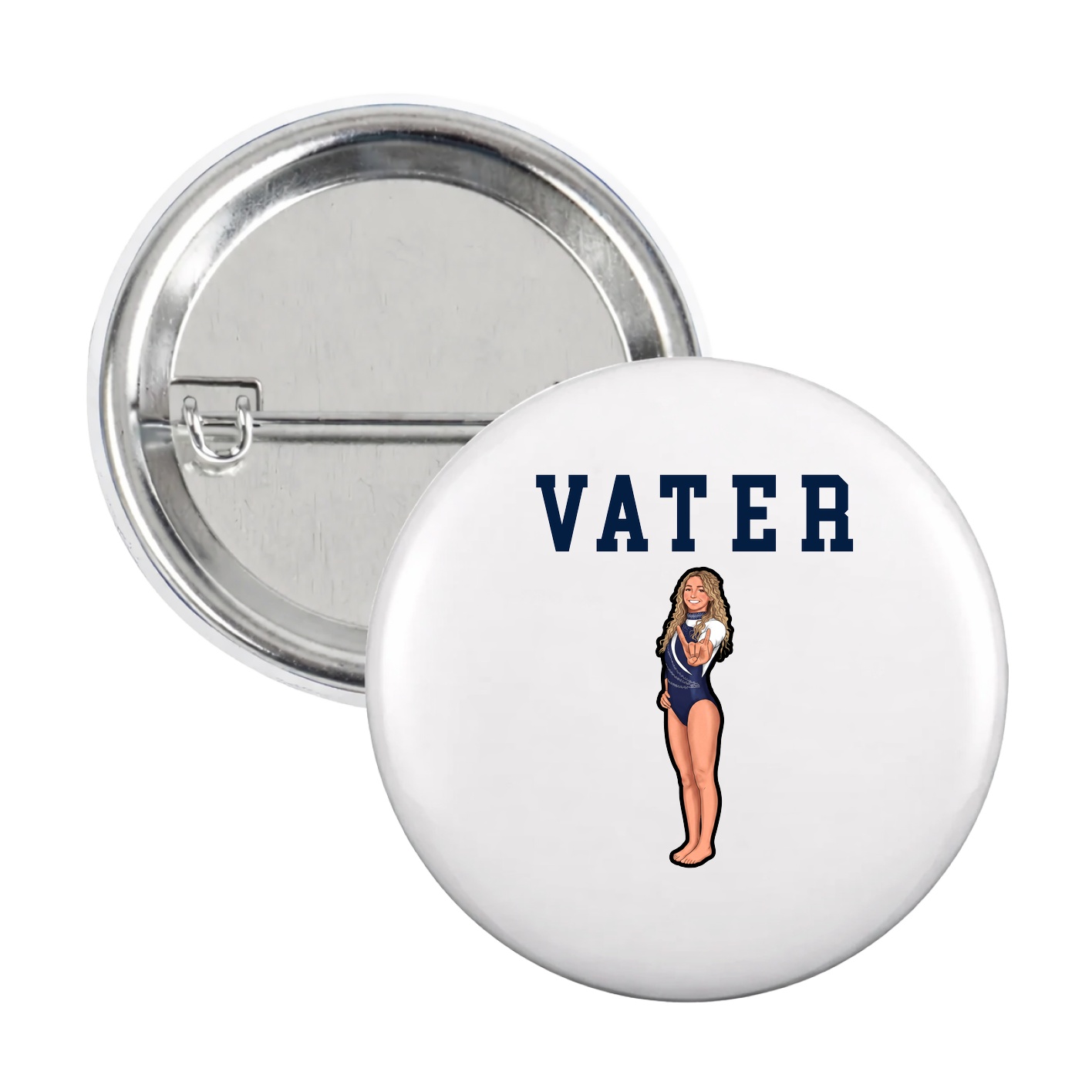 Game Day Button — Shirsey in White